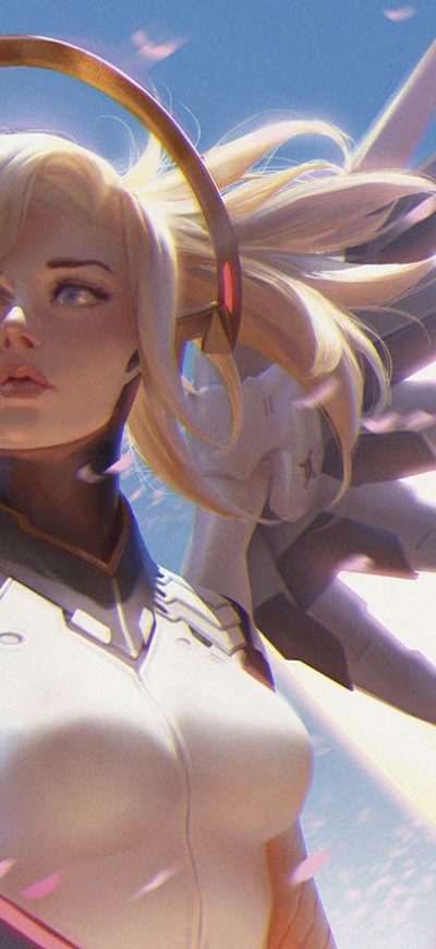Fond d'écran Mercy sur iPhone