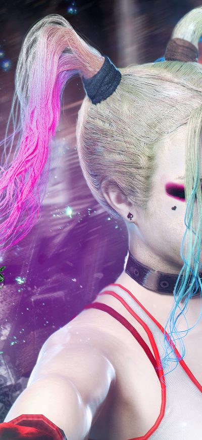 Fond d'écran Harley Quinn Fanart sur iPhone