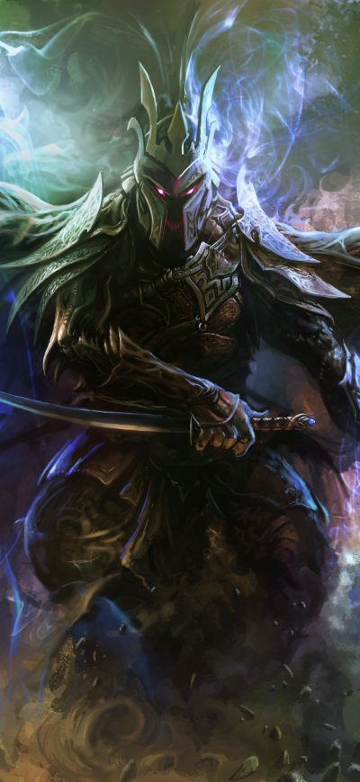 Fond d'écran iPhone Big Warrior Sword Fantasy Art 4k 5k