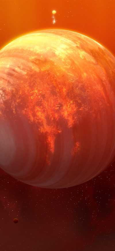 Fond d'écran iPhone Flaming Planet