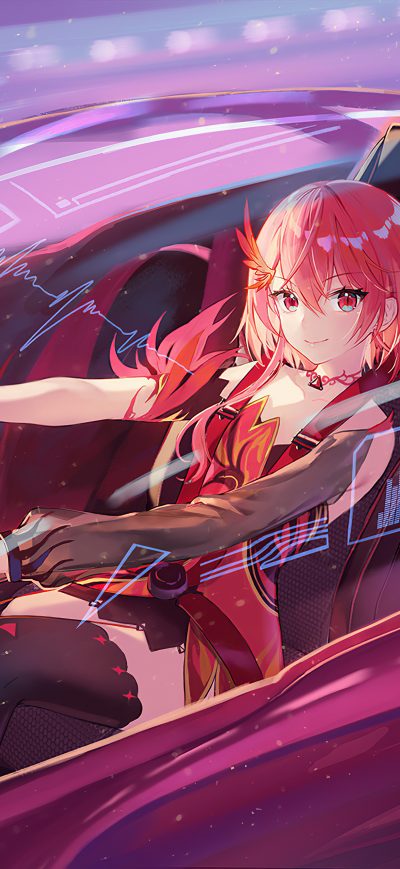 Fond d'écran iPhone Anime Girl For Scifi Ride 4k