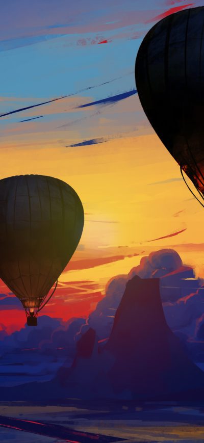 Fond d'écran iPhone Air Balloon Floating