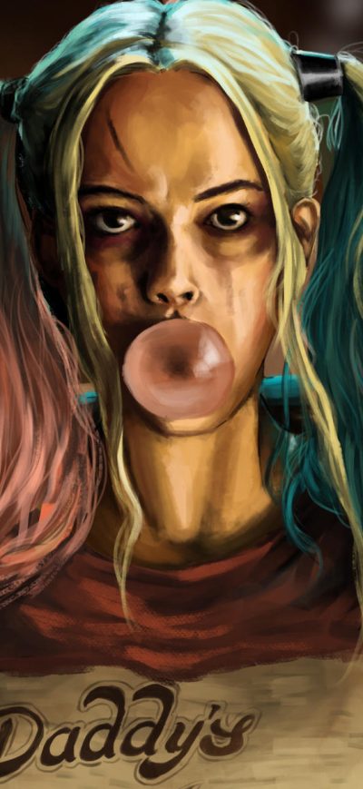 Fond d'écran Harley Quinn Artwork New sur iPhone