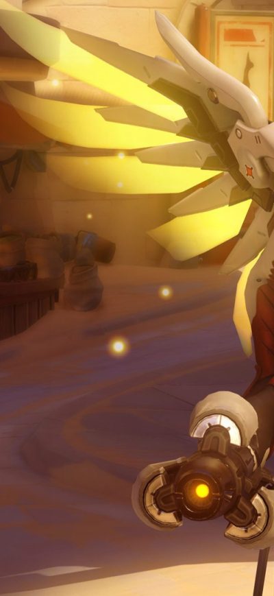 Fond d'écran iPhone Mercy In Overwatch Game