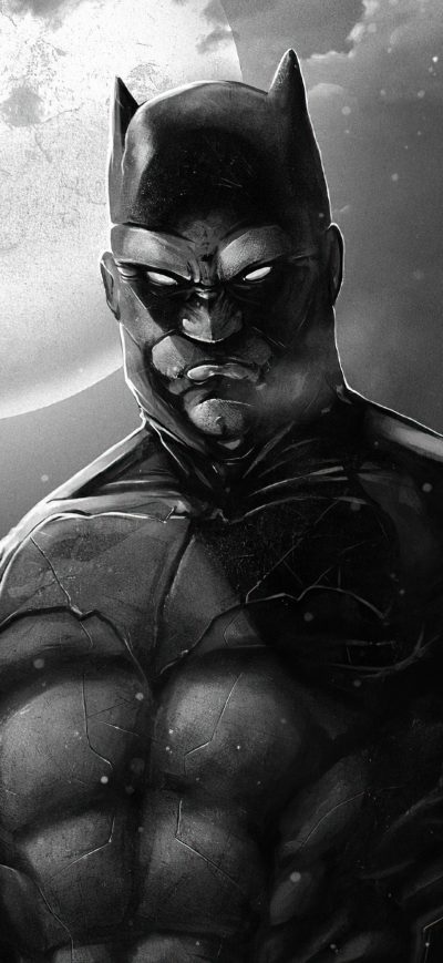 Fond d'écran iPhone Batman Monochrome Knight