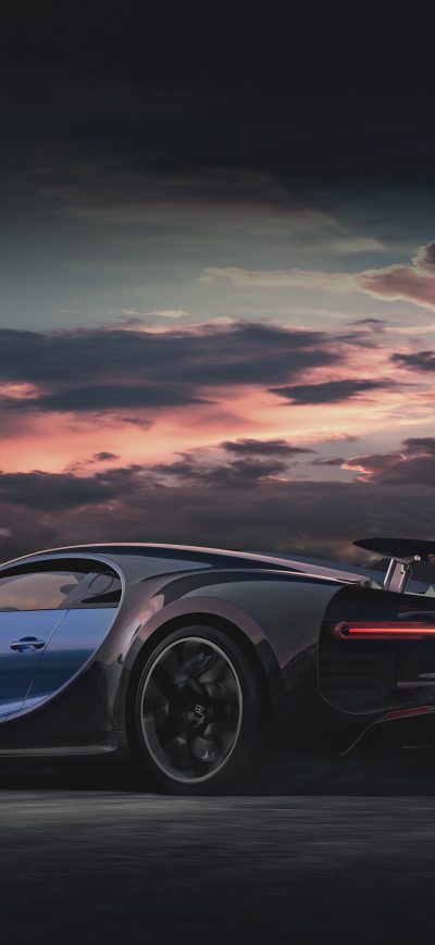 Fond d'écran iPhone Blue Bugatti Chiron Sport 2020 4k