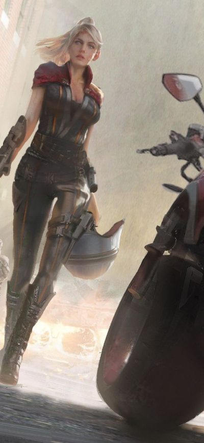 Fond d'écran iPhone Scifi Warrior Women With Gun