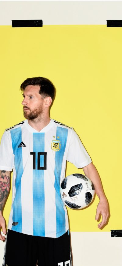 Fond d'écran iPhone Lionel Messi Argentina Portrait 2018