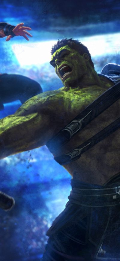 Fond d'écran iPhone Thor And Hulk 4k Artwork