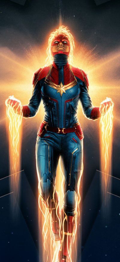 Fond d'écran iPhone Captain Marvel New Poster 2019