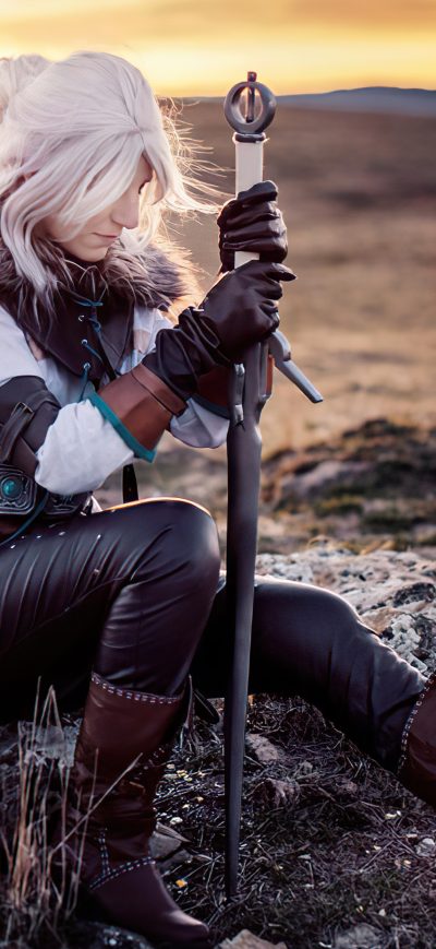 Fond d'écran iPhone Ciri Cosplay Girl 4k