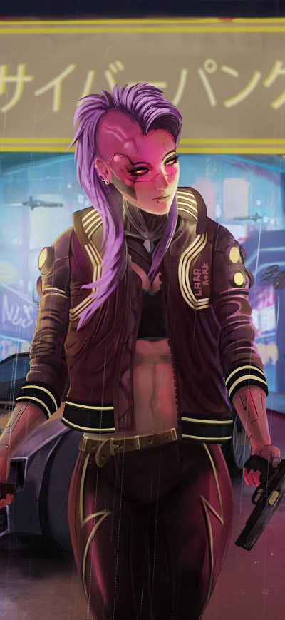 Fond d'écran iPhone Cyberpunk 2077 5k Game