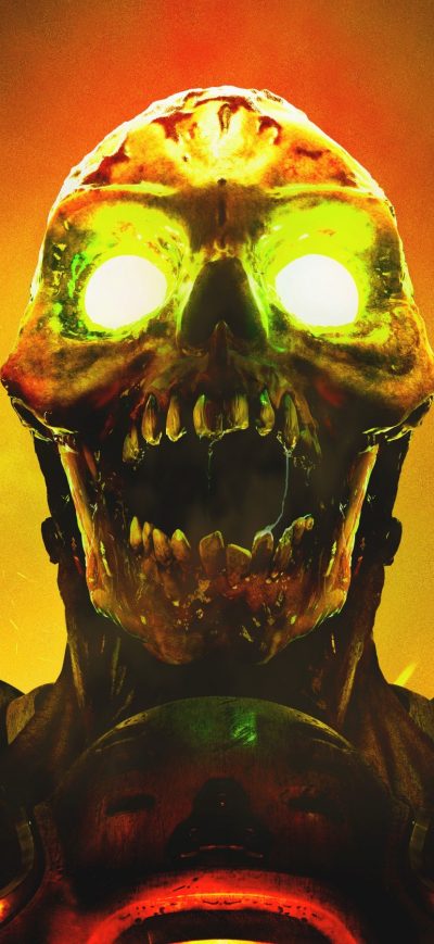 Fond d'écran iPhone Doom Game Skull