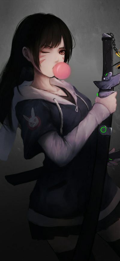 Fond d'écran iPhone Artwork Dva Overwatch Fantasy