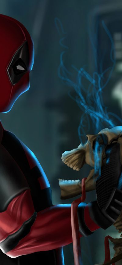 Fond d'écran iPhone Deadpool With Captain America Shield