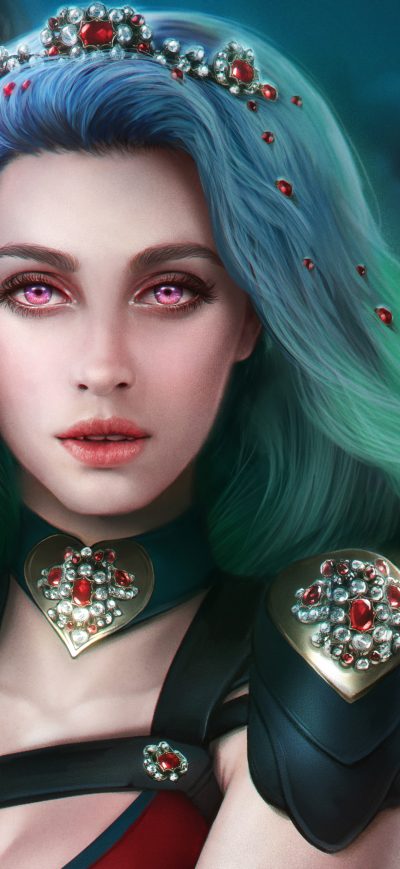 Fond d'écran iPhone Evelynn Fantasy Art 5k