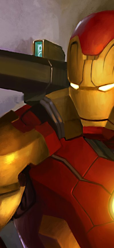 Fond d'écran iPhone Iron Man With Weapon