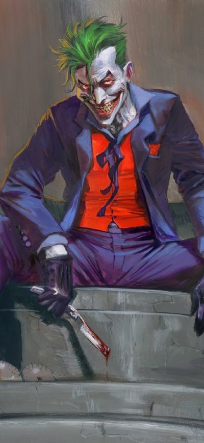 Fond d'écran Joker Sitting sur iPhone