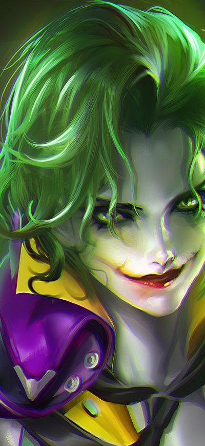 Fond d'écran Joker Girl Artwork sur iPhone