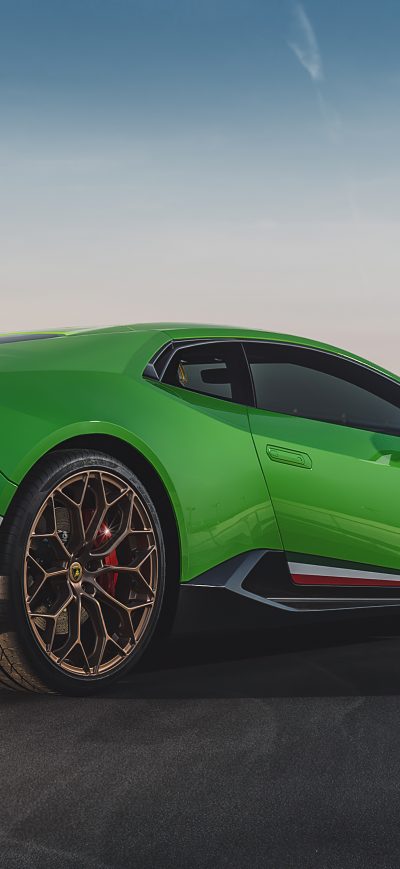Fond d'écran iPhone Green Lamborghini Huracan Performante 4k 2020