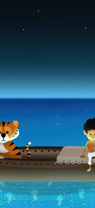 Fond d'écran iPhone Life Of Pi Minimal 5k