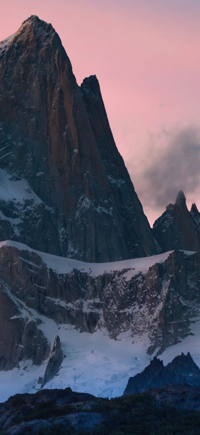 Fond d'écran iPhone Snow Mountain Argentine Santa Cruz 4k