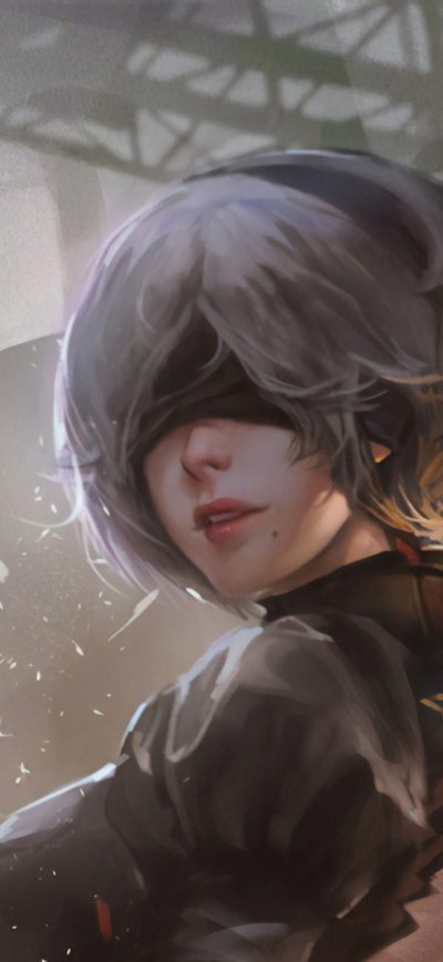 Fond d'écran Nier Automata Art sur iPhone