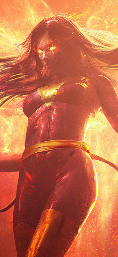 Fond d'écran iPhone Phoenix Jean Grey 4k