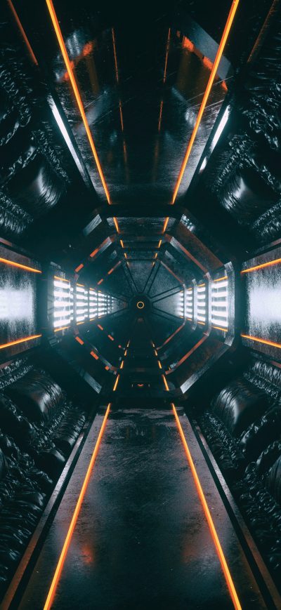 Fond d'écran iPhone Orirod Space Room Glow 4k