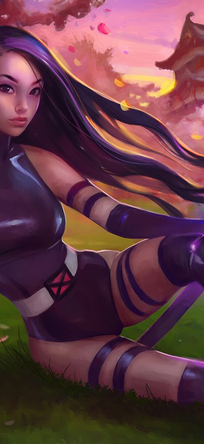 Fond d'écran iPhone Psylocke 4k Artwork