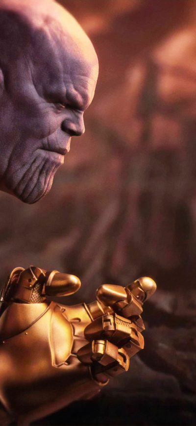 Fond d'écran iPhone 4k Thanos Vs Iron Man