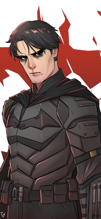 Fond d'écran iPhone The Batman Robert Pattinson Movie Artwork