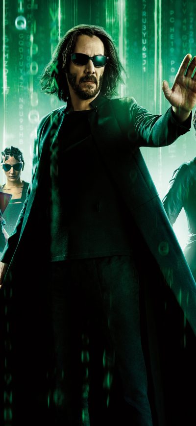 Fond d'écran iPhone 2022 The Matrix Resurrections 10k