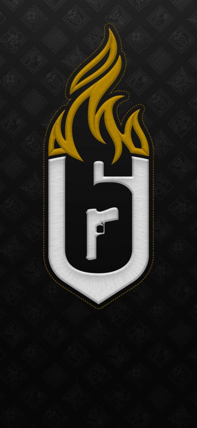 Fond d'écran iPhone Tom Clancys Rainbow Six Siege 4k Logo