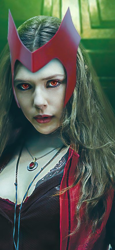 Fond d'écran iPhone Wanda Vision Scarlet Witch Tribute 5k
