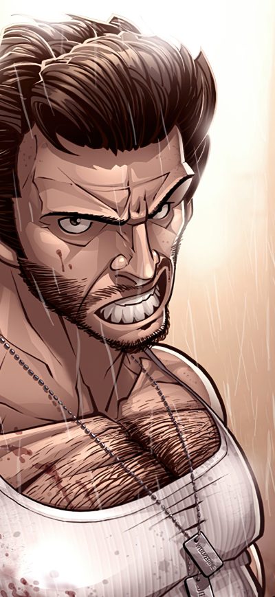 Fond d'écran iPhone Wolverine Sketch Artwork 4k