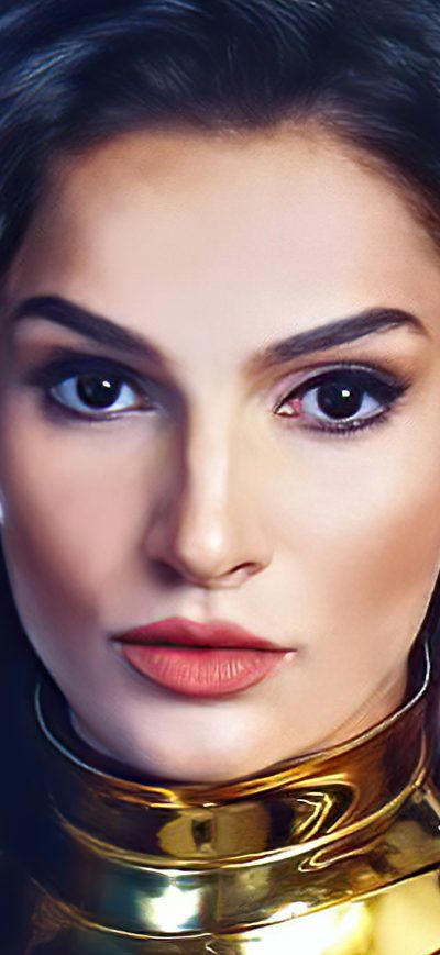 Fond d'écran iPhone Gold Armor Wonder Woman Cosplay 4k