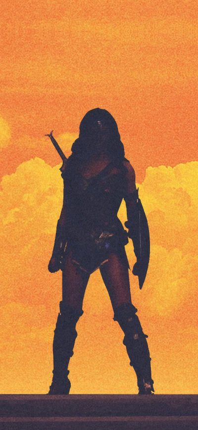 Fond d'écran iPhone Wonder Woman 4k Artwork Poster