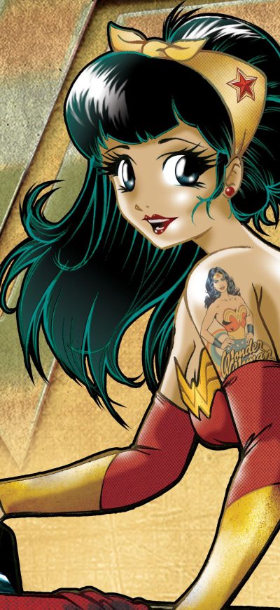 Fond d'écran iPhone Wonder Woman Ironing Superman Cape