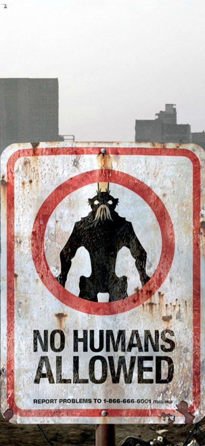 Fond d'écran iPhone No Humans Allowed