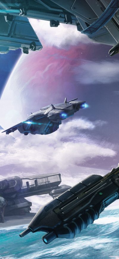 Fond d'écran iPhone Halo Conflict Artwork 5k