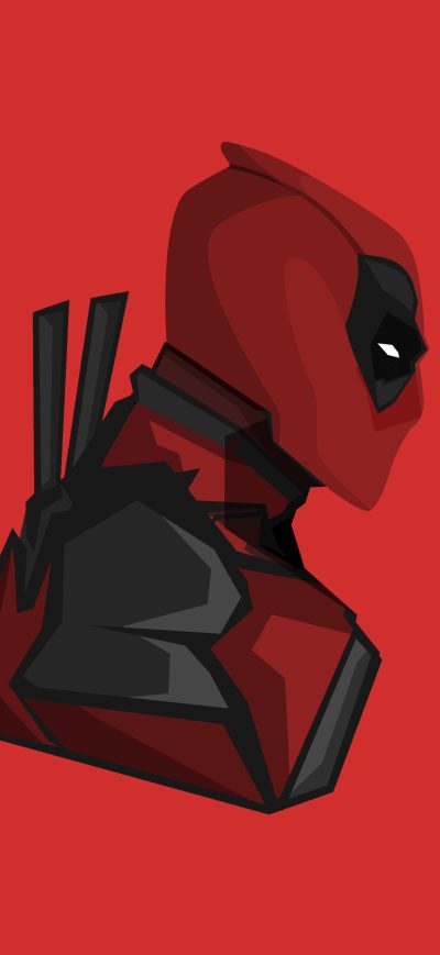 Fond d'écran iPhone Deadpool 4k Minimalism