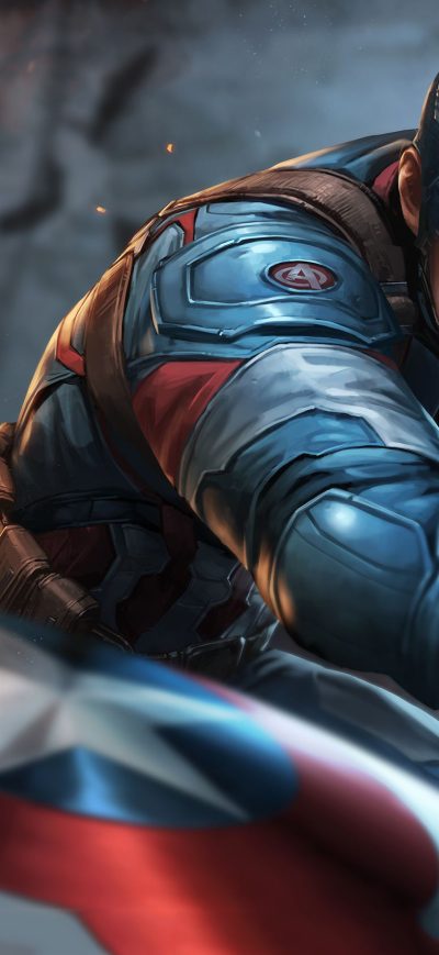Fond d'écran iPhone Captain America Throwing Shield