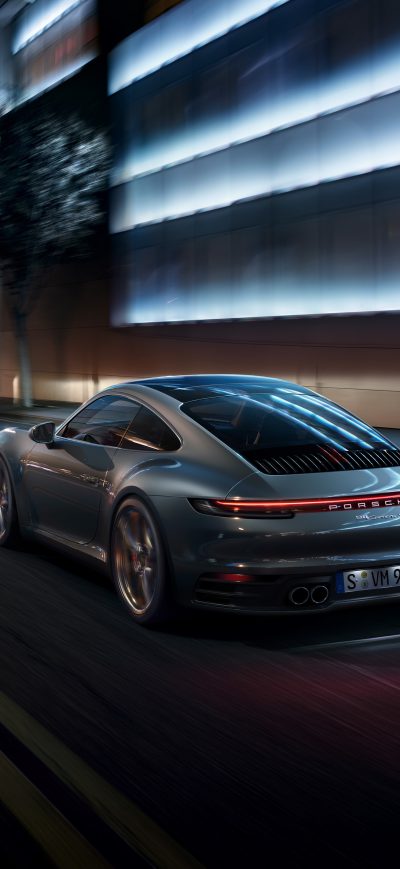 Fond d'écran iPhone Porsche 911 Rear 4k