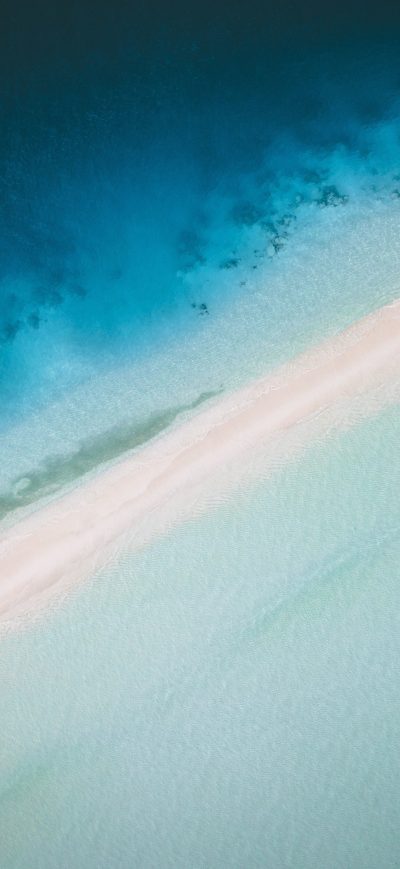 Fond d'écran iPhone Maldives Island Aerial View 4k