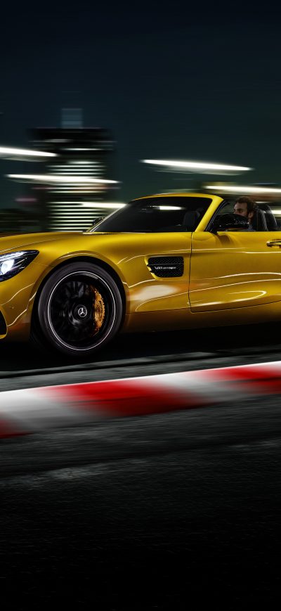 Fond d'écran iPhone Mercedes AMG GT S Roadster 2018 Side View