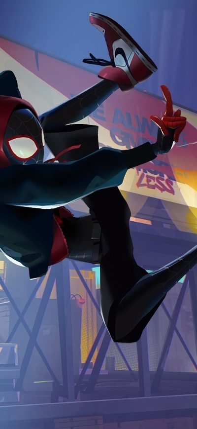 Fond d'écran iPhone Peter Parker Spiderman Into The Spider Verse