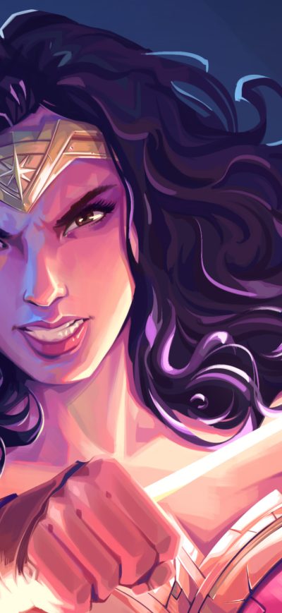 Fond d'écran iPhone Wonder Woman Fanart 4k