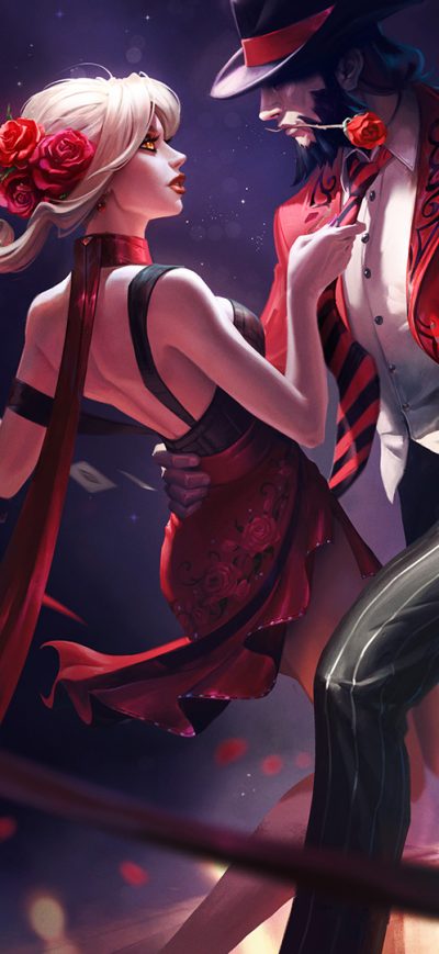 Fond d'écran iPhone Evelynn And Twisted Fate League Of Legends