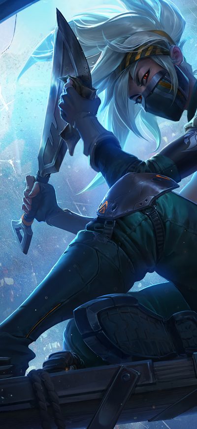 Fond d'écran iPhone Akali League Of Legends Art 4k
